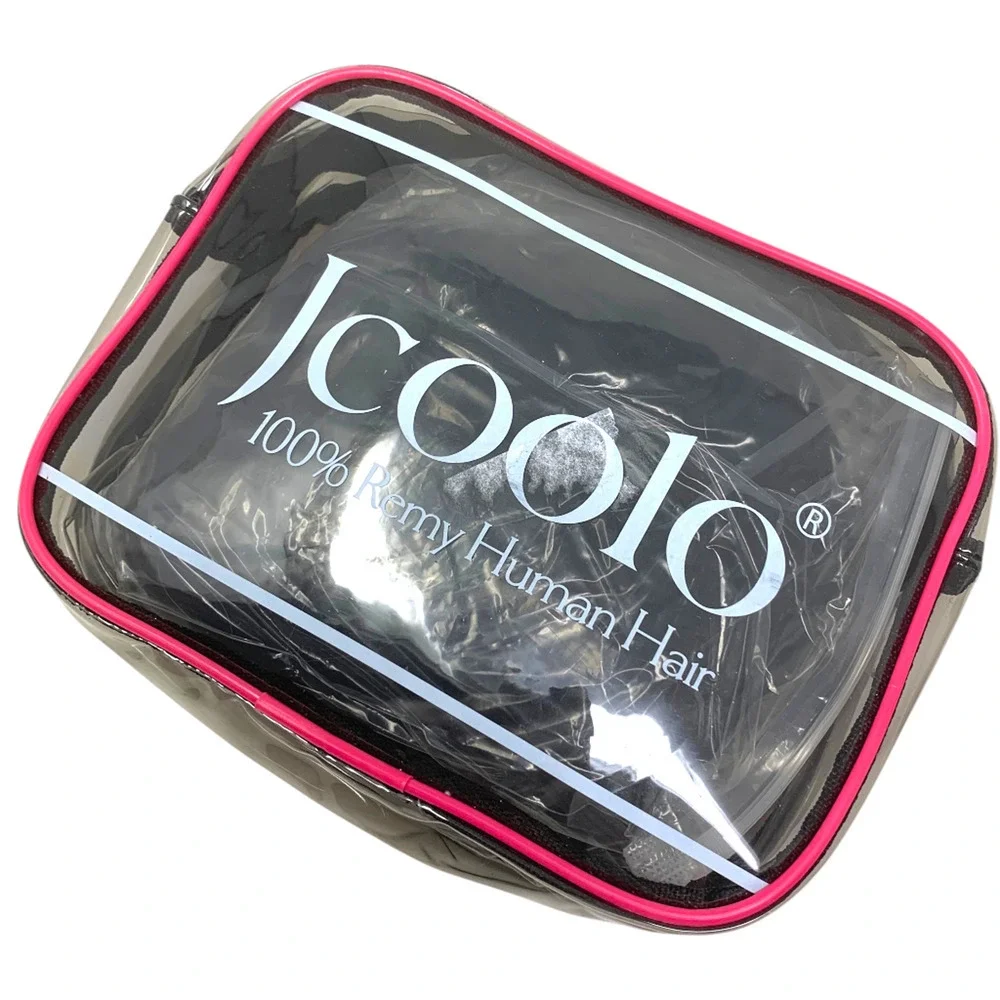New Jcoolo V Part Wig Human Hair Body Wave 100% Remy Human Hair Half Wig 22